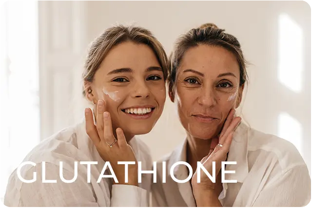 Two women smiling